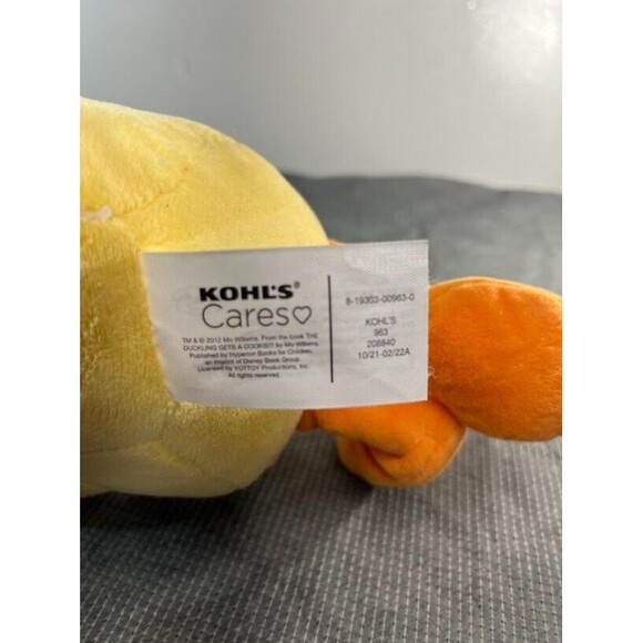 Kohl's Cares Duckling Gets a Cookie Mo Willems Plush Toy Stuffed Animal 9.5" - Picture 5 of 9